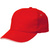 Бейсболка Unit Classic, красная с белым кантом - 0631848.50