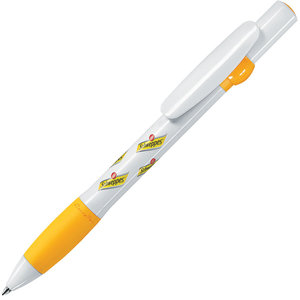 ALLEGRA, ручка шариковая, желтый/белый, пластик - 690330/03