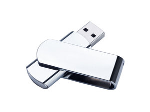USB 2.0- флешка на 4 Гб глянцевая поворотная - 2123027.00.4