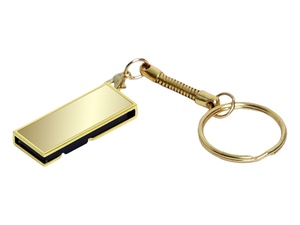 USB 2.0- флешка на 64 Гб с поворотным механизмом и зеркальным покрытием - 2126008.64.05