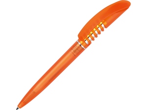Ручка пластиковая шариковая «Серпантин» оранжевый