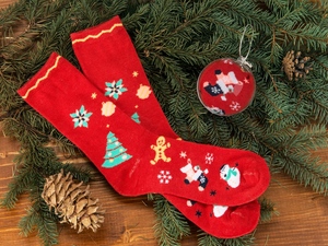 Носки в шаре "Рождество" женские - 212790801