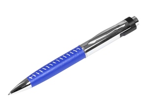 USB 2.0- флешка на 64 Гб в виде ручки с мини чипом синий,серебристый