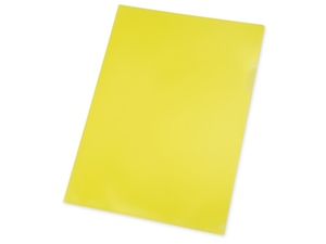 Папка- уголок А4, матовая желтый