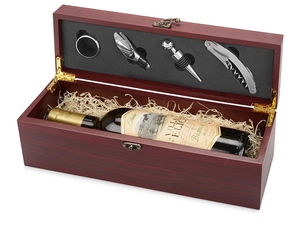 Подарочный набор для вина «Венге» коричневый