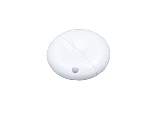 USB 2.0- флешка промо на 16 Гб круглой формы белый