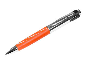 USB 2.0- флешка на 8 Гб в виде ручки с мини чипом серебристый,оранжевый