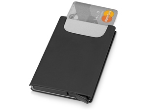 Держатель для карт «Verlass» c RFID-защитой черный,серебристый