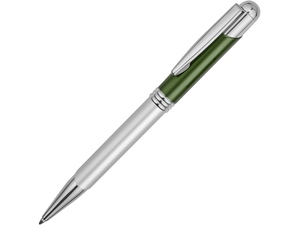 Ручка металлическая шариковая «Мичиган» серебристый,зеленый