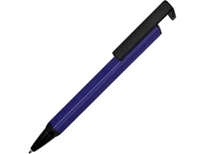 Ручка-подставка металлическая «Кипер Q» черный,синий