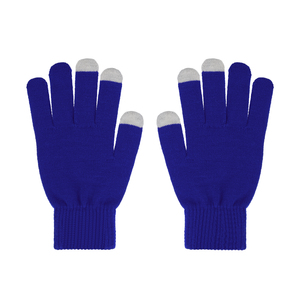 Перчатки женские для работы с сенсорными экранами, синие# - 3226768-2