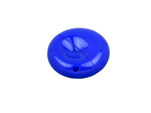 USB 2.0- флешка промо на 8 Гб круглой формы синий