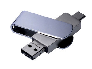 USB 2.0-флешка на 32 Гб 3-в-1 с разъемами Micro USB и USB-C - 2122610.32.00