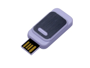 USB 2.0- флешка промо на 32 Гб прямоугольной формы, выдвижной механизм - 2126545.32.06