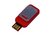 USB 2.0- флешка промо на 32 Гб прямоугольной формы, выдвижной механизм - 2126545.32.01