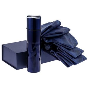 Набор Gems: зонт и термос, синий - 06310950.40