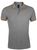 Рубашка поло мужская Pasadena Men 200 с контрастной отделкой, серый меланж c оранжевым - 0635851.12