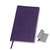 Бизнес-блокнот "Funky" А5, фиолетовый с  серым форзацем, мягкая обложка, в линейку - 69021209/11/30